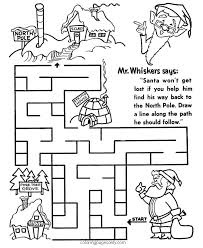 Coloring books aren't just for kids: Find The North Pole Maze Sheet Santa Activity Sheet Coloring Pages Nature Seasons Coloring Pages Coloring Pages For Kids And Adults