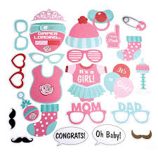 Baby shower decorations idea, with many tips and guide to make your special event become. Its A Girl Baby Shower Party Photo Booth Props Kits On Sticks 25pcs Photo Booth Props Diy Kit Pink Photobooth Props