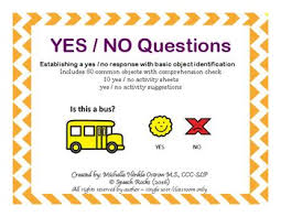 Receive free tips and activities. Establishing A Basic Yes No Response Is An Important And Essential Communication Skills Fo Yes Or No Questions This Or That Questions Speech Therapy Materials