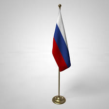 It consists of three equal horizontal bands of white (on the top), blue and red. Russian Flag Pole 3d Turbosquid 1301400