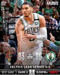 Trouvez des chroniques, opinions sur la national basketball association. Resultado Final Celtics 96 83 Cavs Al Parecer Cada Quien Esta Decidido A Ganar Pero En Su Casa El Dia De Ayer G Sports Highlights Basketball Funny Jayson Tatum