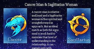 They enjoy talking and in the beginning the sagittarius man doesn't mind making the cancer woman feel good and comfortable. Zodiac Sign