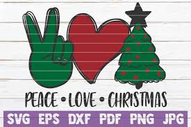 You can copy, modify, distribute and perform the work, even for commercial purposes, all without asking permission. Peace Love Christmas Graphic By Mintymarshmallows Creative Fabrica