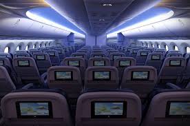 Thomson Airways Economy Cabin On The 787 Dreamliner 33 Seat Pitch And 3x3x3 Seati Orlando Sanford International Airport Holidays To Mexico Gatwick Airport