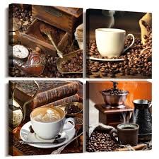Coffee and crafting go hand in hand!. Kitchen Wall Art Decor Restaurant Canvas Buy Online In Maldives At Desertcart