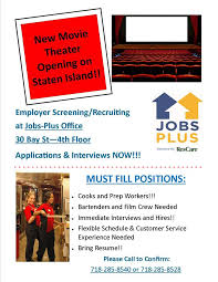 Want to find your own movie theater? Movie Theater Hiring All Welcome To Jobs Plus Staten Island Facebook
