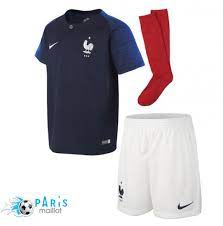 Coupe du monde 2018 : Ensemble Maillot Foot France Enfant Domicile Coupe Du Monde 2018 Maillotparis