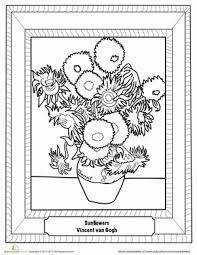 Check spelling or type a new query. Sunflowers By Van Gogh Worksheet Education Com