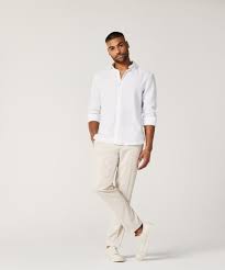Regular Long Sleeve French Linen Shirt