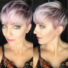 Color mix short haircuts for fine hair; Messy Icy Pink Textured Pixie With Feathered Bangs Short Hairstyles The Latest Hairstyles For Men And Women 2020 Hairstyleology