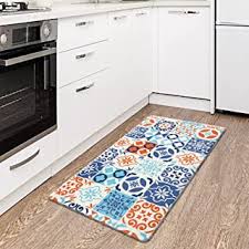 Shop for blue kitchen rug online at target. Amazon Com Blue Kitchen Rugs Kitchen Table Linens Home Kitchen