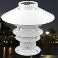 Solar Led Pagoda Piling Light Solar Led Pagoda Piling Light Pagoda Led Dock Light For Dock And Outdoors Area In Florid Dock Lighting Solar Led Fence Lighting