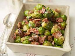 1 pound brussels sprouts (trimmed and cleaned) 1 teaspoon oil; Recipe Brussels Sprouts With Chestnuts And Crisp Pancetta Daily Mail Online