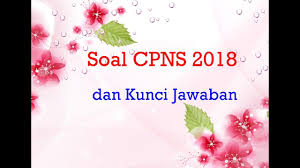 Contoh Soal Cpns 2018 Pdf Dan Kunci Jawaban Icpns
