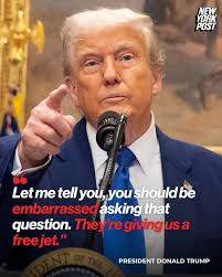 Trump administration's potential acceptance of $400 million luxury jet gift  from Qatar