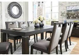 Buy dark brown dining chairs and get the best deals at the lowest prices on ebay! Hyndell Dark Brown Extenable Dining Table W 8 Side Chair Barnett Brown Furniture Florence Al