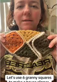 How to Make Funky House Slippers with Granny Squares