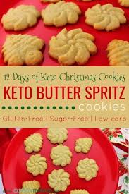 Keto Butter Spritz Cookies Recipe Butter Spritz Cookies Low Carb Christmas Low Carb Christmas Recipes