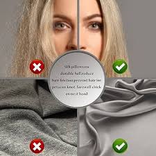 Suatien Mulberry Silk Pillowcase for Hair and Skin Pillow Case with Hidden Zipper Soft