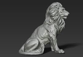 Lion Sculpture 3d Print Model 3d Model Max Obj Fbx Stl Ztl 9 3dprintingideas Skulptury Zhivotnyh Skulptura Zhivotnye