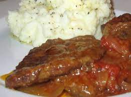Yoder S Swiss Steak Recipe Swiss Steak Round Steak Recipes Beef Recipes
