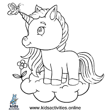 Free unicorns coloring page to print and color. Baby Unicorn Coloring Pages For Kids Cute Kids Activities