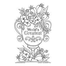Pack these spring printables into a picnic basket for a family outing. Inspirational Trophy To Color