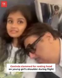 In the now-viral video, 61-year-old #Govinda is seen sitting next to a  young girl