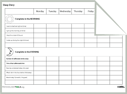 Printable Sleep Log Worksheet Sleep Diary Therapy Worksheets Mindfulness For Kids