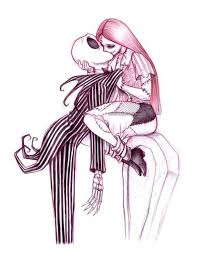 Geek Art Jack Skellington And Sally Making Out On A Tomb Stone Geek Art Nightmare Before Christmas Sketches