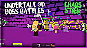 Undertale 3d boss battles script : Roblox Undertale 3d Boss Battles Chaos Stick Youtube