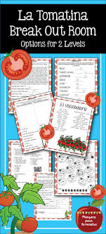 La Tomatina Break Out Room Spanish Escape Activity Spanish Learning Activities Spanish Language Learning Learning Spanish