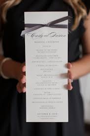 The Program Bull The Embossed Schedule Of Events Is Simple And Elegant Mdash Just Like Th Pretty Wedding Ceremony Wedding Ceremony Programs Ceremony Programs