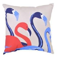 Hampton Bay Ruby Flamingos Square Outdoor Throw Pillow 7680 04208111 The Home Depot Outdoor Throw Pillows Throw Pillows Outdoor Pillows