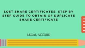 Alter table table_name drop constraint primarykey_constaint. Step By Step Guide To Obtain Duplicate Share Certificates