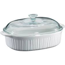 Corningware French White 4 Quart Oval Casserole With Glass Cover Walmart Com In 2020 Corningware French White Corningware Baked Dishes