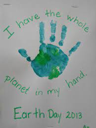 Earth Day Hand Painting Project Earth Day Projects Earth Day Activities Earth Day Crafts