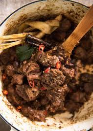 Use two forks to shred the meat. Beef Rendang Recipetin Eats