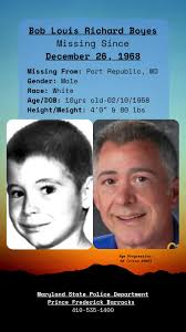 Bob Louis Richard Boyes Missing Since December 26, 1968 Missing From: ...