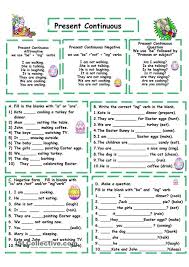 The Usage Of Present Continuous Tense Is To Express Activity That Is Still In Progress Bes English Grammar Present Continuous Tense English Grammar Worksheets