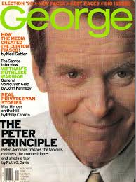 John JFK Kennedy Jr George Magazine November 1998 Peter Jennings Cover