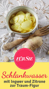 Schlankwasser Rezept Mit Ingwer Und Zitrone Abnehmen Zitrone Abnehmen Rezepte Mit Ingwer Schlank Wasser