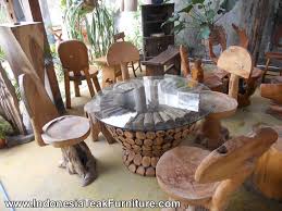 See more ideas about tree stump furniture, log furniture, furniture. Teak Root Wood Furniture Set Chairs Stool Table Made Of Teak Tree Branch Wood For Indoor