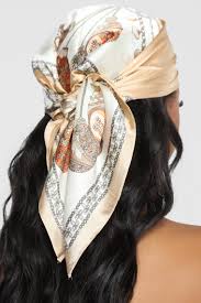 Shop for womens scarves and wraps and find the perfect accessory to complete your look. Hairs A Mess Head Scarf Beige Accessories Fashion Nova