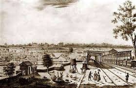 La Premiere Gare Du Pecq Lithographie 1837 After 170 Years Spent Underground The Terminus Of The First Li Les Yvelines Saint Lazare Decouverte Archeologique