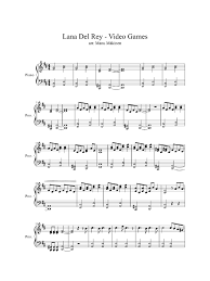 97265648 Lana Del Rey Video Games Sheet Music