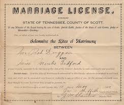 Scott Co Tn Marriages 1911 1920 Marriage Records Marriage Marriage License