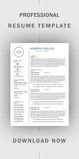Resume Template Professional Resume Template Instant Etsy In 2020 Resume Template Word Resume Template Resume Template Professional