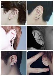 Bts Ear Piercings J Hope S A Man He Doesn T Have Any Bts Earrings Ear Piercings Earrings