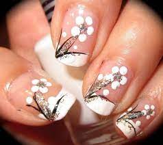 Nail art essie x kate spade fall fashion week nail art recreate the trail of sparkle from kate spade's fall fashion look 80 Black And White Nail Designs Floral Nail Art Floral Nails Nail Art